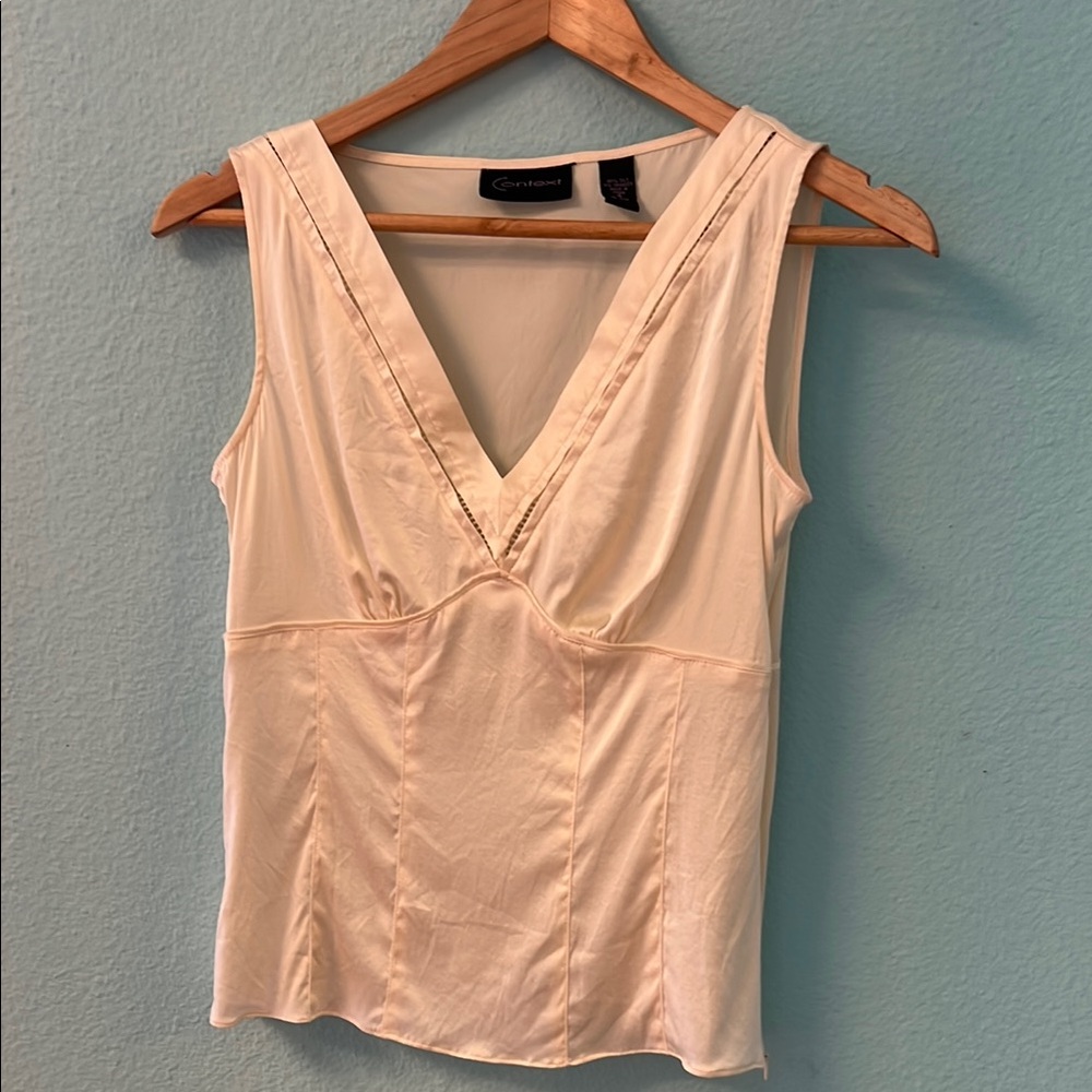 Context Silk Sleeveless Blouse